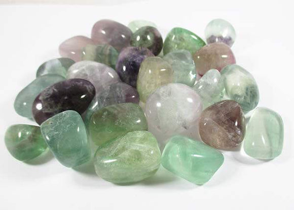 Fluorite Healing Crystal Tumble Stones (x3) | Cut & Polished Crystals | Polished Crystal Tumble Stones