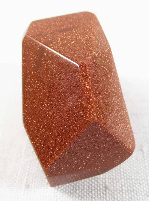 Goldstone Faceted Freeform | Cut & Polished Crystals | Polished Freeform Crystals