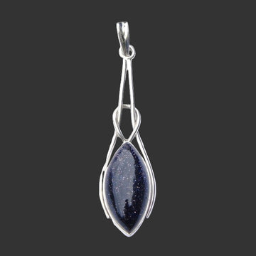 Goldstone Marquise Knot Pendant | Crystal Jewellery | Crystal Pendants