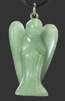 Green Aventurine Crystal Angel Pendant | Crystal Jewellery | Angel Pendants