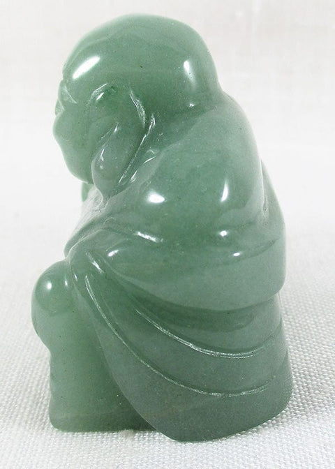 Green Aventurine Happiness Buddha Crystal Carvings > Hand Carved Buddhas