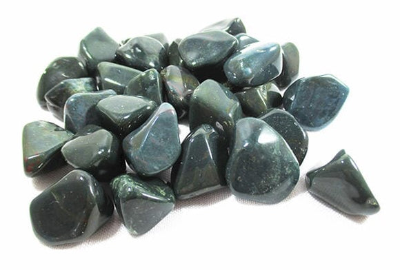 Green Bloodstone Healing Crystal Rough Tumble Chips (x3) | Cut & Polished Crystals | Polished Crystal Tumble Stones