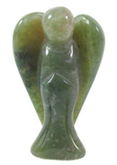 Green Jasper Guardian Angel (Small) | Crystal Carvings | Crystal Angels