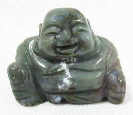 Green Jasper Stone Buddha (Small) | Crystal Carvings | Hand Carved Buddhas