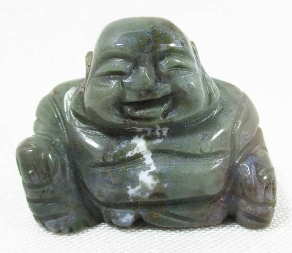 Green Jasper Stone Buddha (Small) | Crystal Carvings | Hand Carved Buddhas