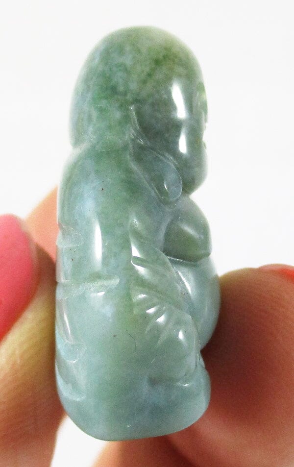 Green Jasper Buddha (Small) - Crystal Carvings > Hand Carved Buddhas