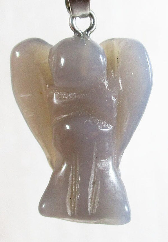 Grey Agate Angel Pendant (Small) | Crystal Jewellery | Angel Pendants