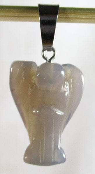 Grey Agate Angel Pendant (Small) | Crystal Jewellery | Angel Pendants