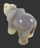 Grey Agate Elephant | Crystal Carvings | Carved Crystal Animals