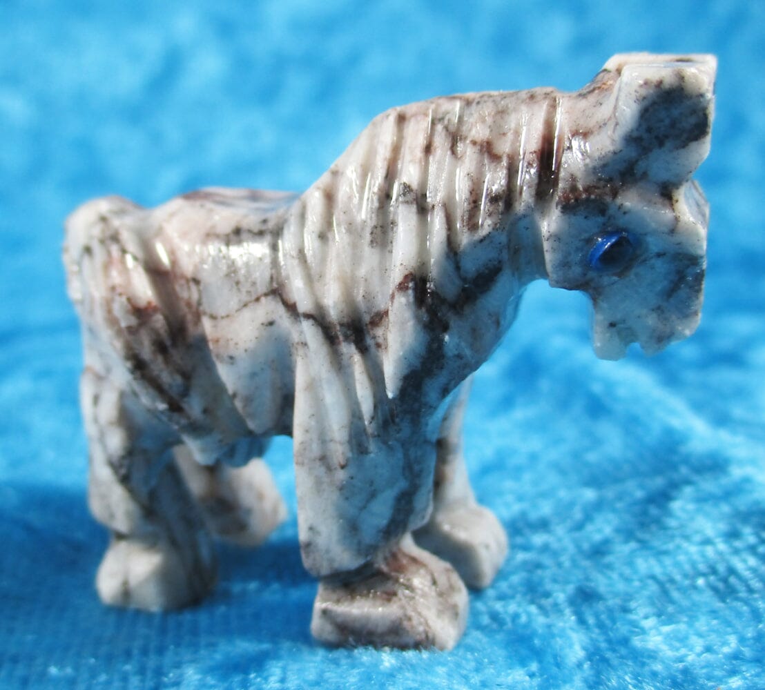 Grey and Chestnut Soapstone Horse (Small) - Crystal Carvings > Carved Crystal Animals