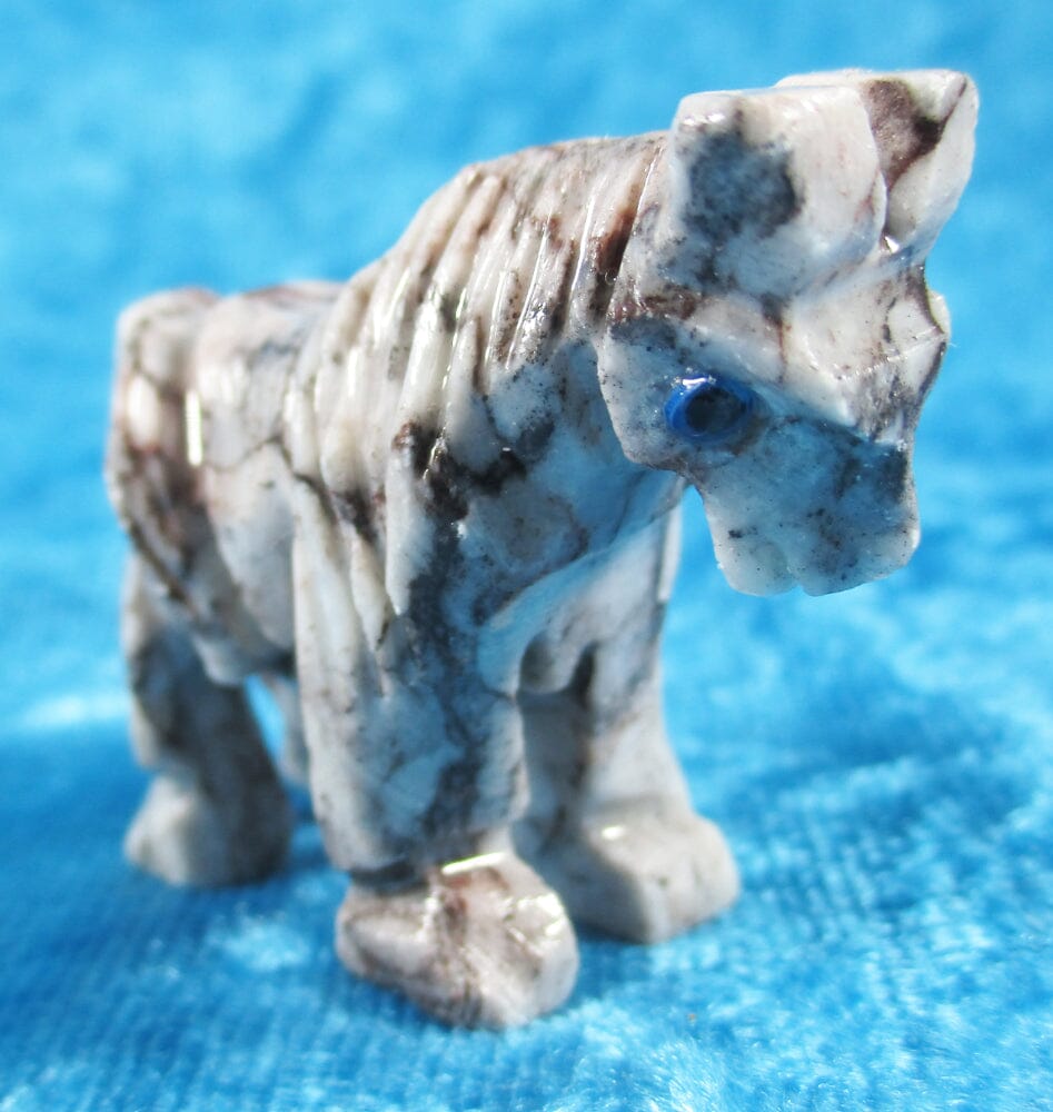 Grey and Chestnut Soapstone Horse (Small) - Crystal Carvings > Carved Crystal Animals