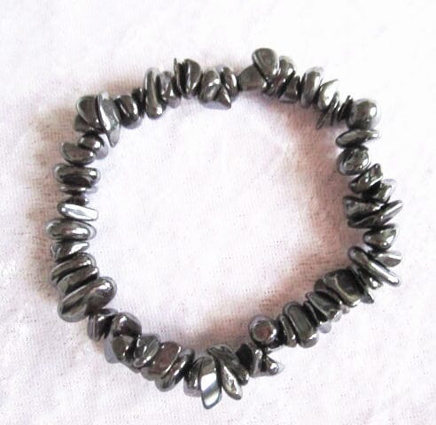 Haematite Chip Bracelet - Crystal Jewellery > Gemstone Bracelets