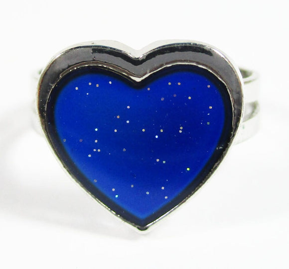 Heart Mood Ring (Adjustable) | Crystal Jewellery | Gemstone Rings
