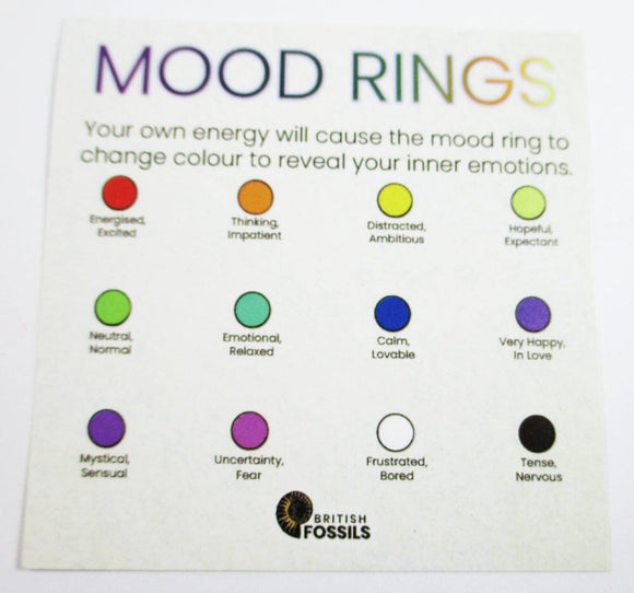 Heart Mood Ring (Adjustable) | Crystal Jewellery | Gemstone Rings