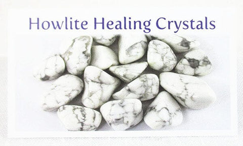 Howlite Healing Crystals Properties Card Only Others > Books & Greeting Cards