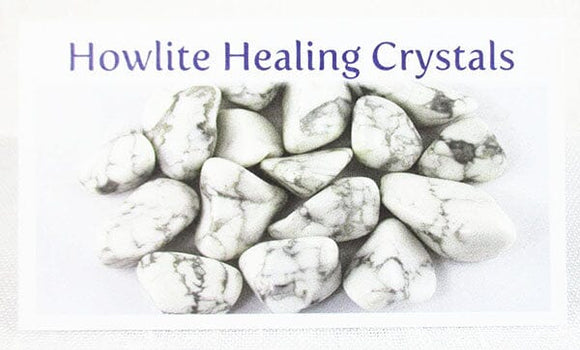 Howlite Healing Crystals Properties Card Only | Books & Greeting Cards