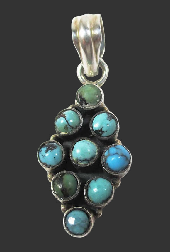 Indian Style Turquoise Crystal Pendant (Small) | Crystal Jewellery | Crystal Pendants