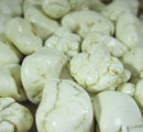 Ivory Magnesite Healing Crystal Tumble Stones (x3) | Cut & Polished Crystals | Polished Crystal Tumble Stones