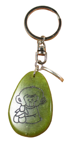 Jade Monkey Keyring | Keyrings & Clip-On Crystals