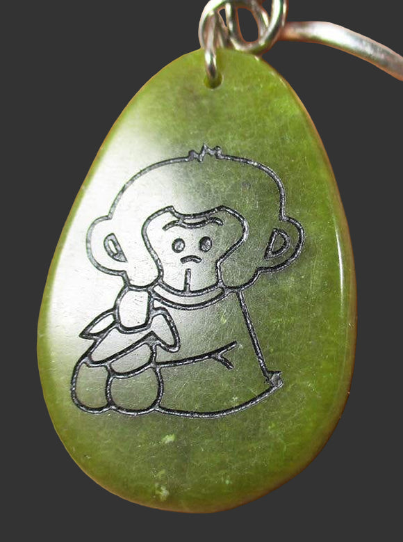 Jade Monkey Keyring | Keyrings & Clip-On Crystals