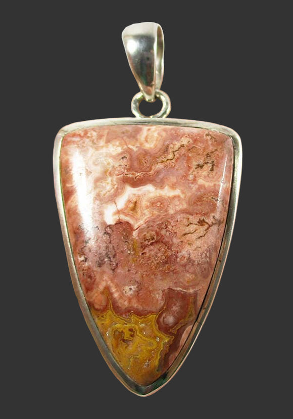 Jasper Shield Pendant | Crystal Jewellery | Crystal Pendants