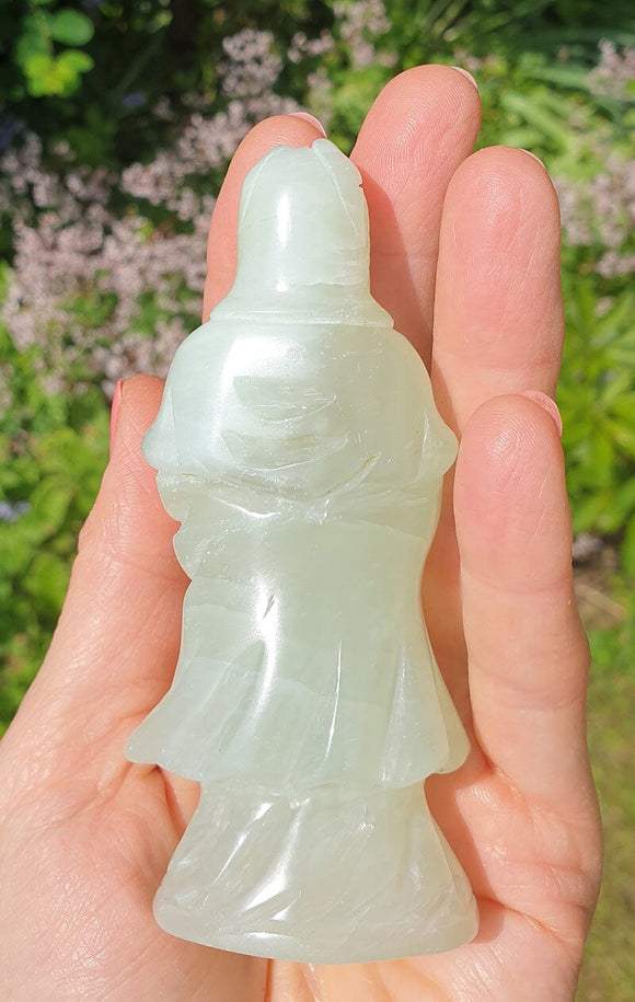 New Jade Kuan Yin  Statue | Crystal Carvings | Crystal Angels