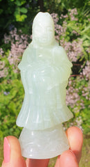 New Jade Kuan Yin  Statue | Crystal Carvings | Crystal Angels