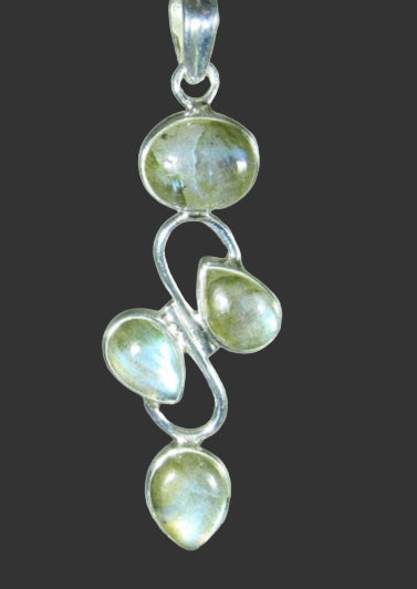 Labradorite 4 Crystal Pendant | Crystal Jewellery | Crystal Pendants