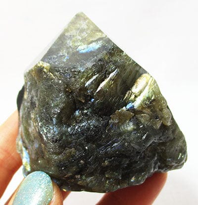 Labradorite Stone Generator Point | Cut & Polished Crystals | Crystal Obelisks & Natural Points