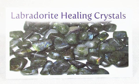Labradorite Healing Crystals Properties Card Only Others > Books & Greeting Cards