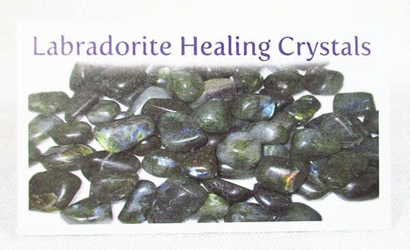 Labradorite Healing Crystals Properties Card Only | Books & Greeting Cards