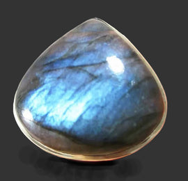 Labradorite  Crystal Pear Cabochon Ring Size N | Crystal Jewellery | Gemstone Rings