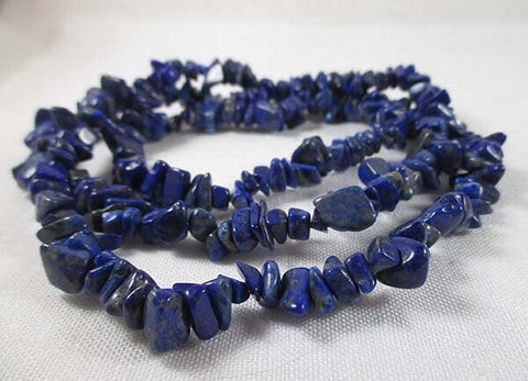 Lapis Lazuli Chip Necklace Crystal Jewellery > Crystal Necklaces