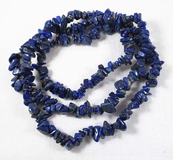 Lapis Lazuli Chip Necklace - 1