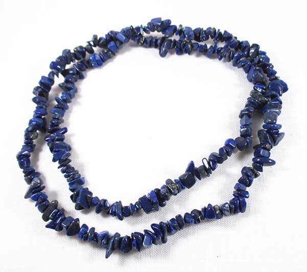 Lapis Lazuli Chip Necklace Crystal Jewellery > Crystal Necklaces