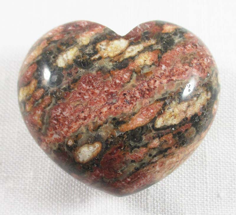 Leopardskin Jasper Heart - Crystal Carvings > Polished Crystal Hearts