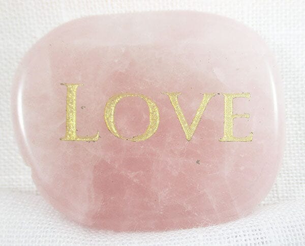 Love Rose Quartz Thumb Stone - 1