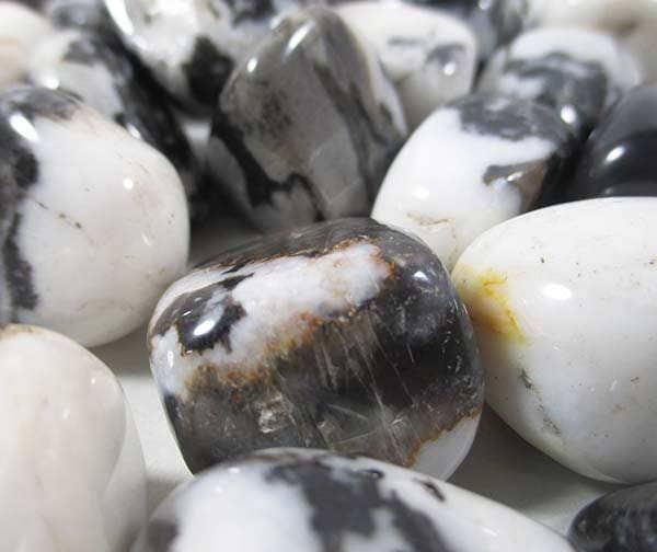 Lumpy Zebra Jasper Tumble Stones (x3) Cut & Polished Crystals > Polished Crystal Tumble Stones