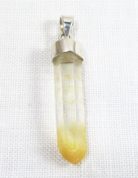Mango Calcite Point Pendant Crystal Jewellery > Crystal Pendants