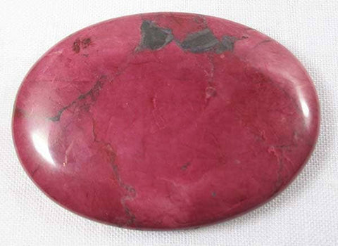 Maroon Red Howlite Palm Stone Cut & Polished Crystals > Polished Crystal Palm Stones