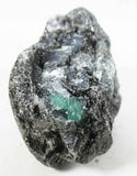 Mica Schist Rock with Tiny Emerald Patch - 2