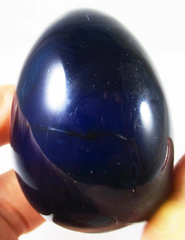 Midnight Blue Agate Egg | Crystal Carvings | Polished Crystal Eggs