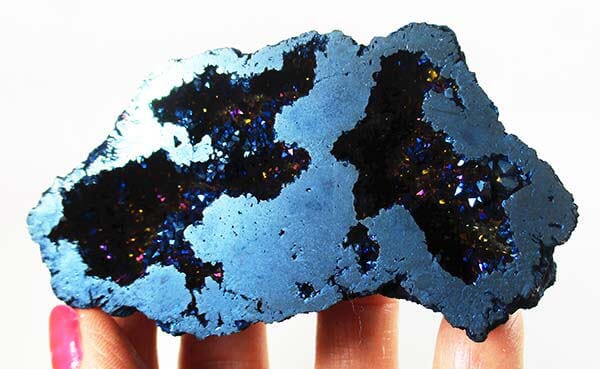 MIdnight Blue Aura Quartz Geode - Natural Crystals > Crystal Geodes
