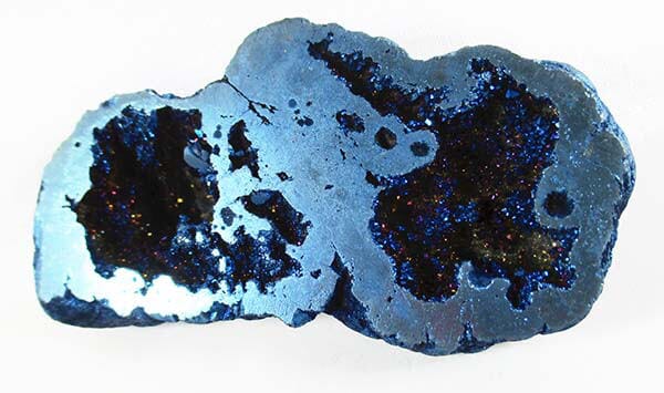 MIdnight Blue Aura Quartz Geode Twin - Natural Crystals > Crystal Geodes