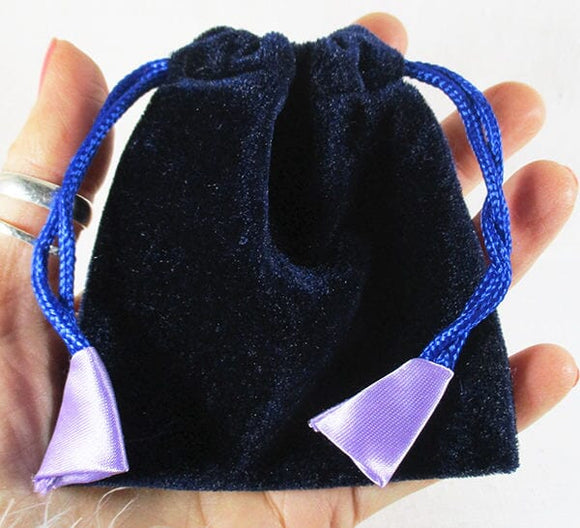 Midnight Blue Velvety Pouch | Gift Boxes & Pouches