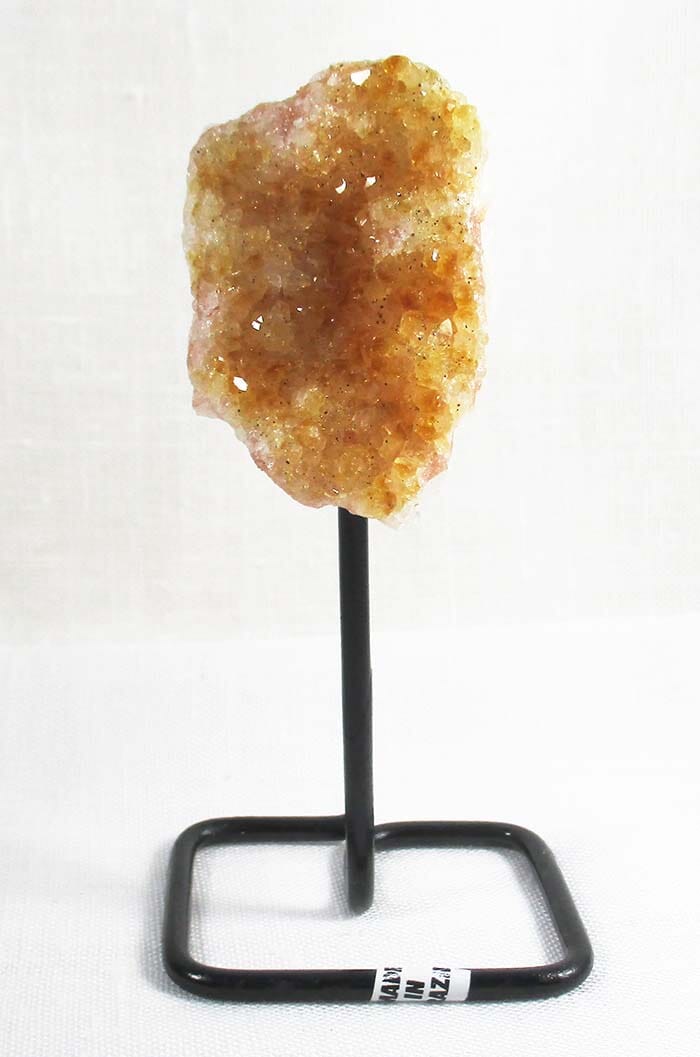 Mini Citrine Cluster on Stand Natural Crystals > Natural Crystal Clusters