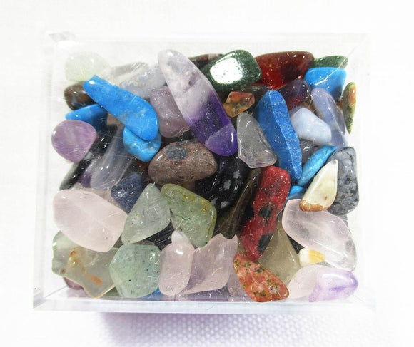 Mini Gemstone Box | Cut & Polished Crystals | Polished Crystal Tumble Stones