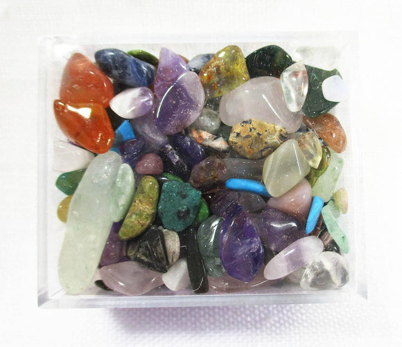 Mini Gemstone Box | Cut & Polished Crystals | Polished Crystal Tumble Stones