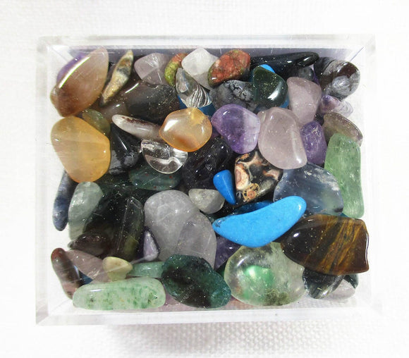 Mini Gemstone Box | Cut & Polished Crystals | Polished Crystal Tumble Stones
