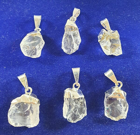 Mini Raw Quartz Pendant Crystal Jewellery > Crystal Pendants